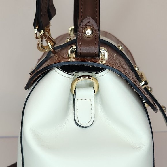 House of Harlow 1960 Purse Backpack Italian Leather Crystal Stud - Brown -NWT - Picture 11 of 12